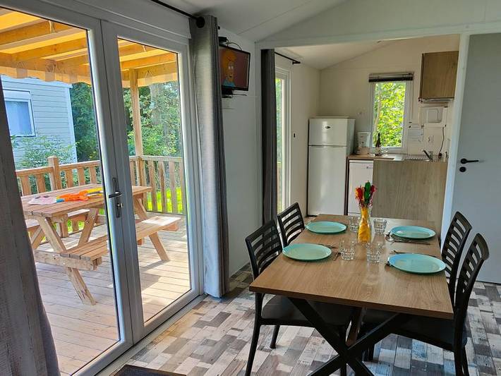 Mobil home pour 4 personnes, avec terrasse et bassin pour enfant à Isigny-sur-Mer - 3