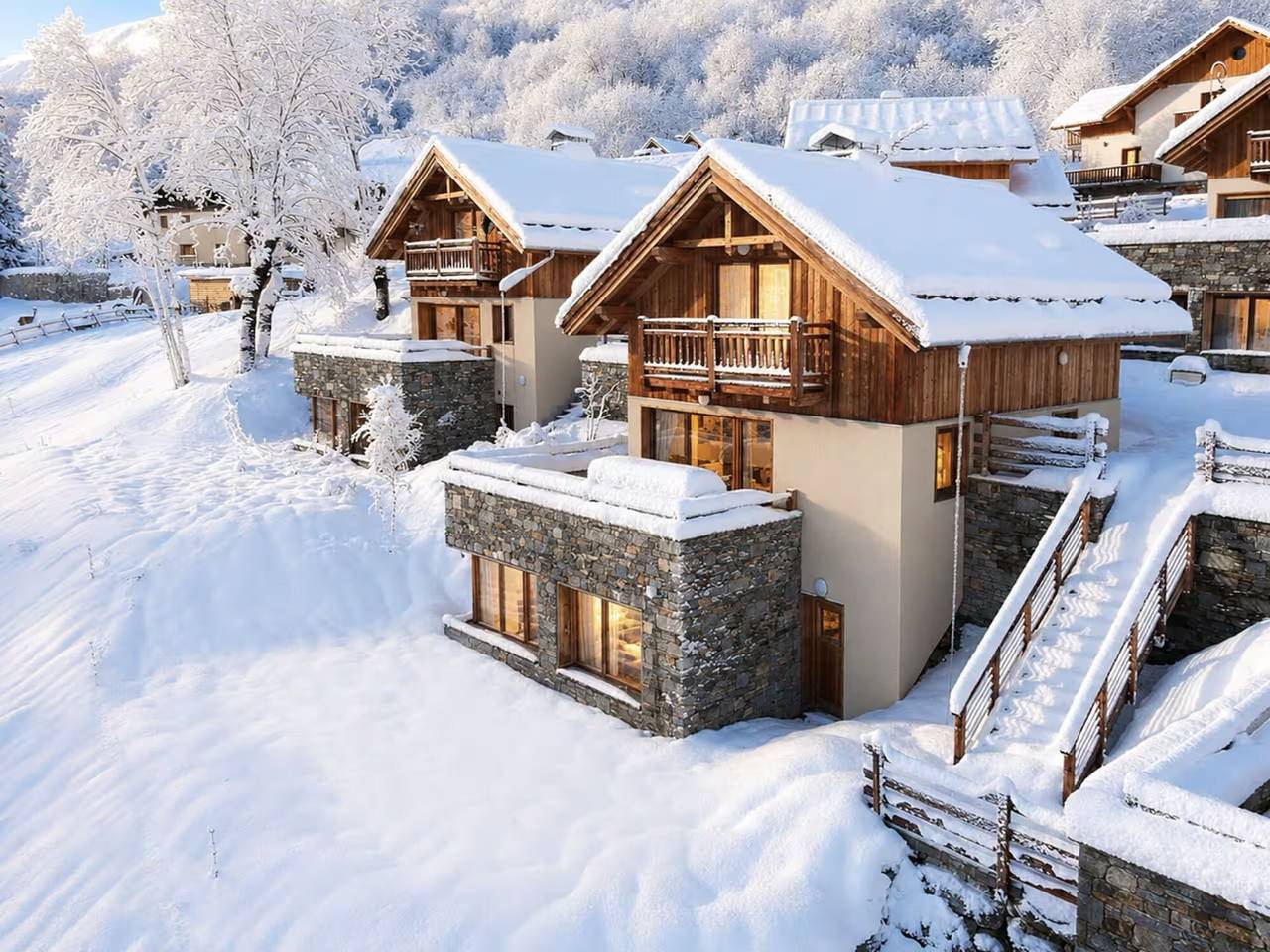 Chalet Le Pure Altitude Valloire – Gemütliches Chalet für bis zu 10 Personen in Valloire, Region Saint-Jean-de-Maurienne
