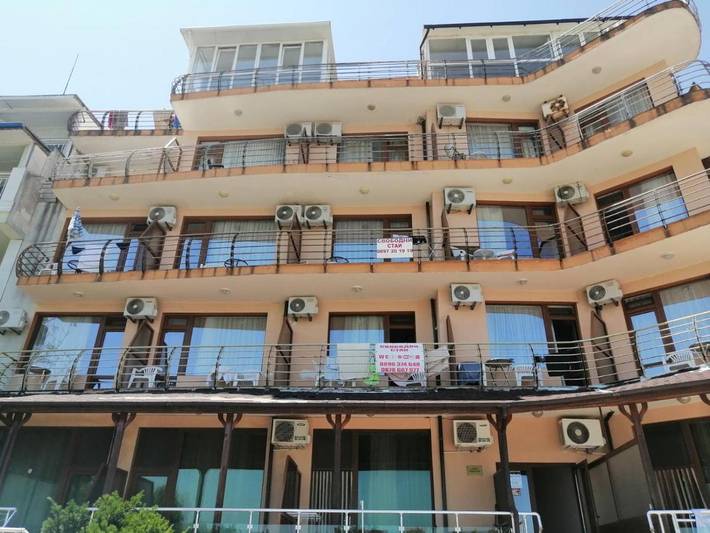 Dom gościnny dla 2 osób, z balkon i widok oraz ogród w Primorsko