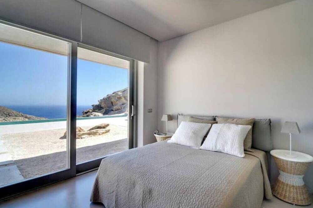 Aetos Cave Villa | Sunset Sea Views, 2 Infinity Pools & Private Luxury Retreat in Mylopotas, Ios