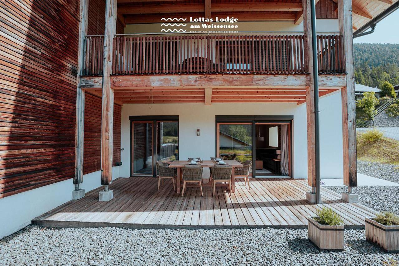 Geheel appartement, Lottas Lodge am Weissensee - Exklusive Ferienwohnung mit privatem Seezugang in Gailtaler Alpen, Weissensee