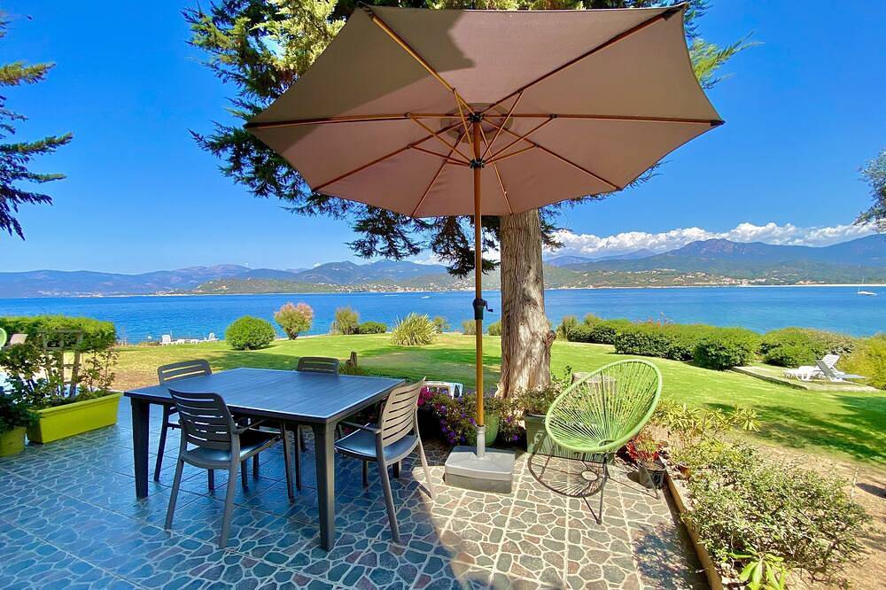 Ganze Wohnung, B1 Apartment mit Meer- und Bergblick, Residence Padovani Marina, Erdgeschoss in Calcatoggio, Ajaccio und Umgebung