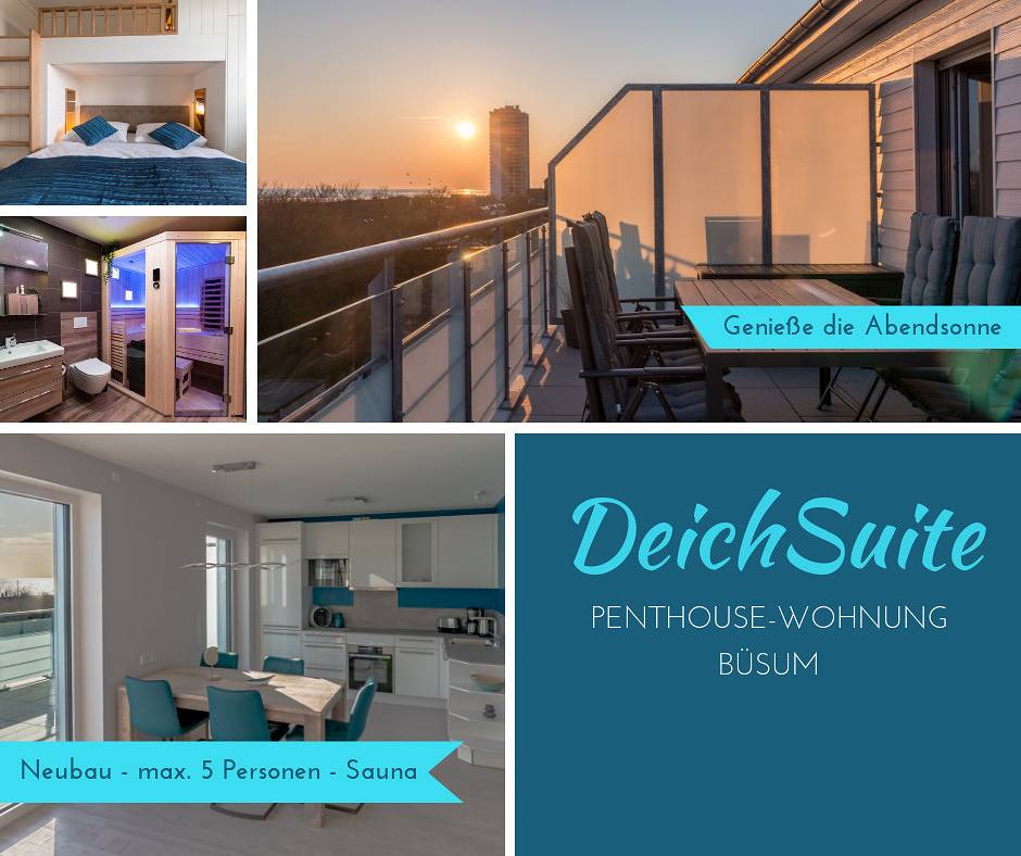 Ganze Ferienwohnung, Haus Strandläufer Penthouse "Deichsuite" - Strandläufer 4.2 in Büsum, Dithmarschen