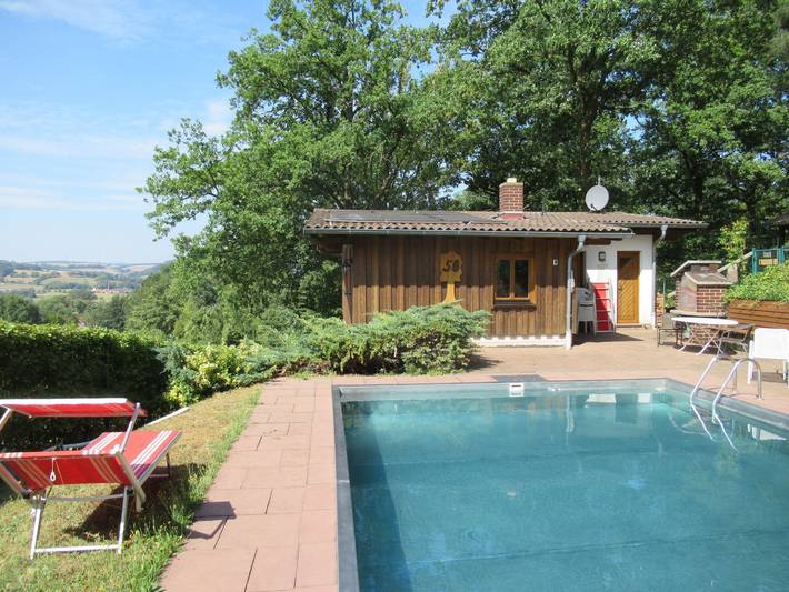 Ferienhaus für 2 Personen, mit Terrasse und Pool, mit Haustier in Hessen