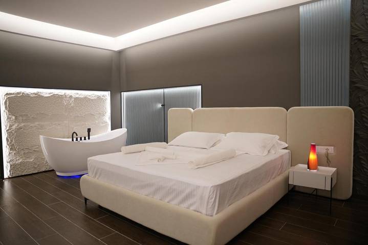 Hôtel pour 2 personnes, avec balcon ainsi que vue et jardin