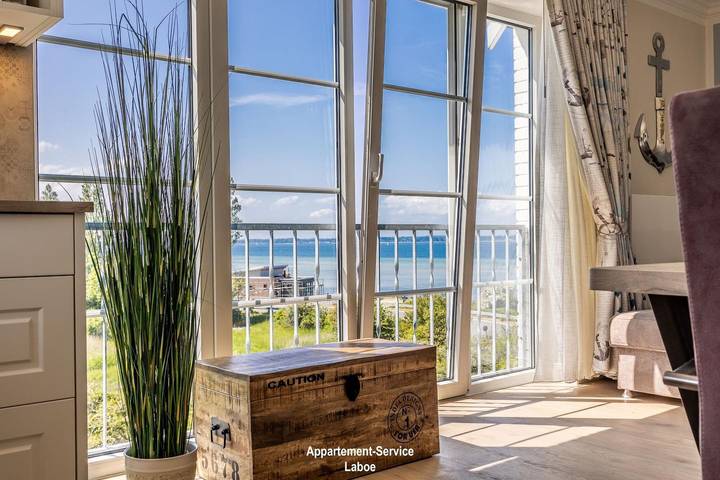 Ferienwohnung für 3 Personen, mit Garten und Ausblick