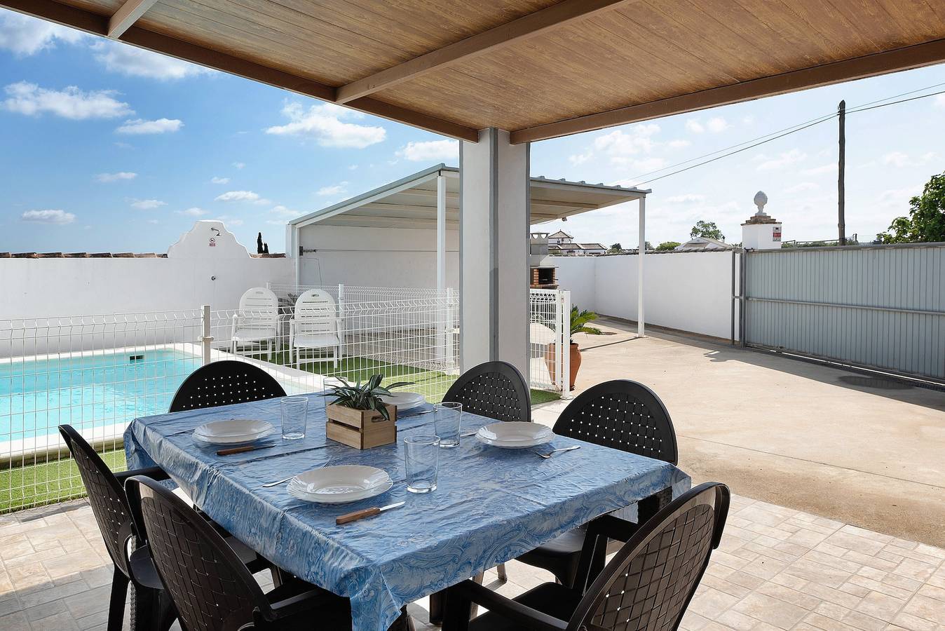 Ferienhaus "Casa Sheila" mit privatem Pool, 2 privaten Terrassen und Wlan in Barrio Nuevo, Conil de la Frontera