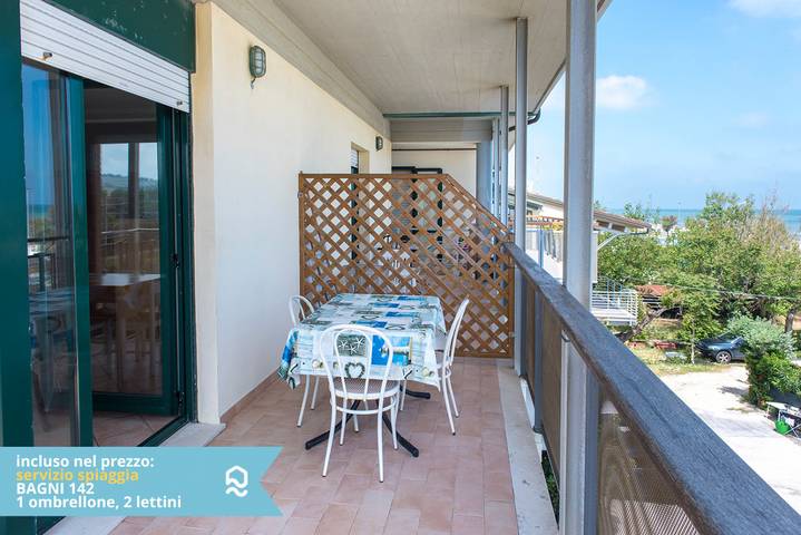 Ganze Wohnung, Se001 - Senigallia, one bedroom apartment on the sea with beach included in Senigallia, Senigallia (Gemeinde)