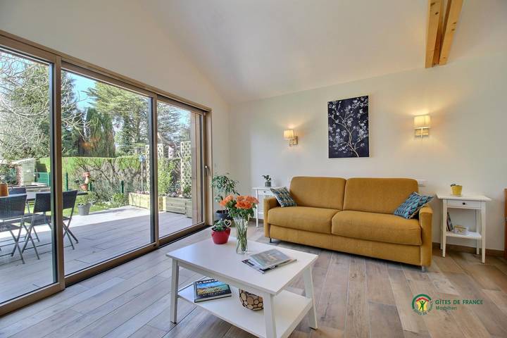Maison de vacances pour 2 personnes, avec Terrasse et Jardin à Plumergat