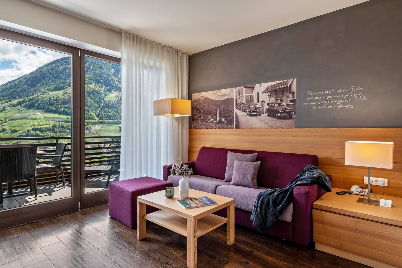 Ganze Wohnung, Ferienwohnung 'Alagundis Aurum Ii' mit Bergblick, Gemeinschaftspool und Wlan in Algund, Texelgruppe