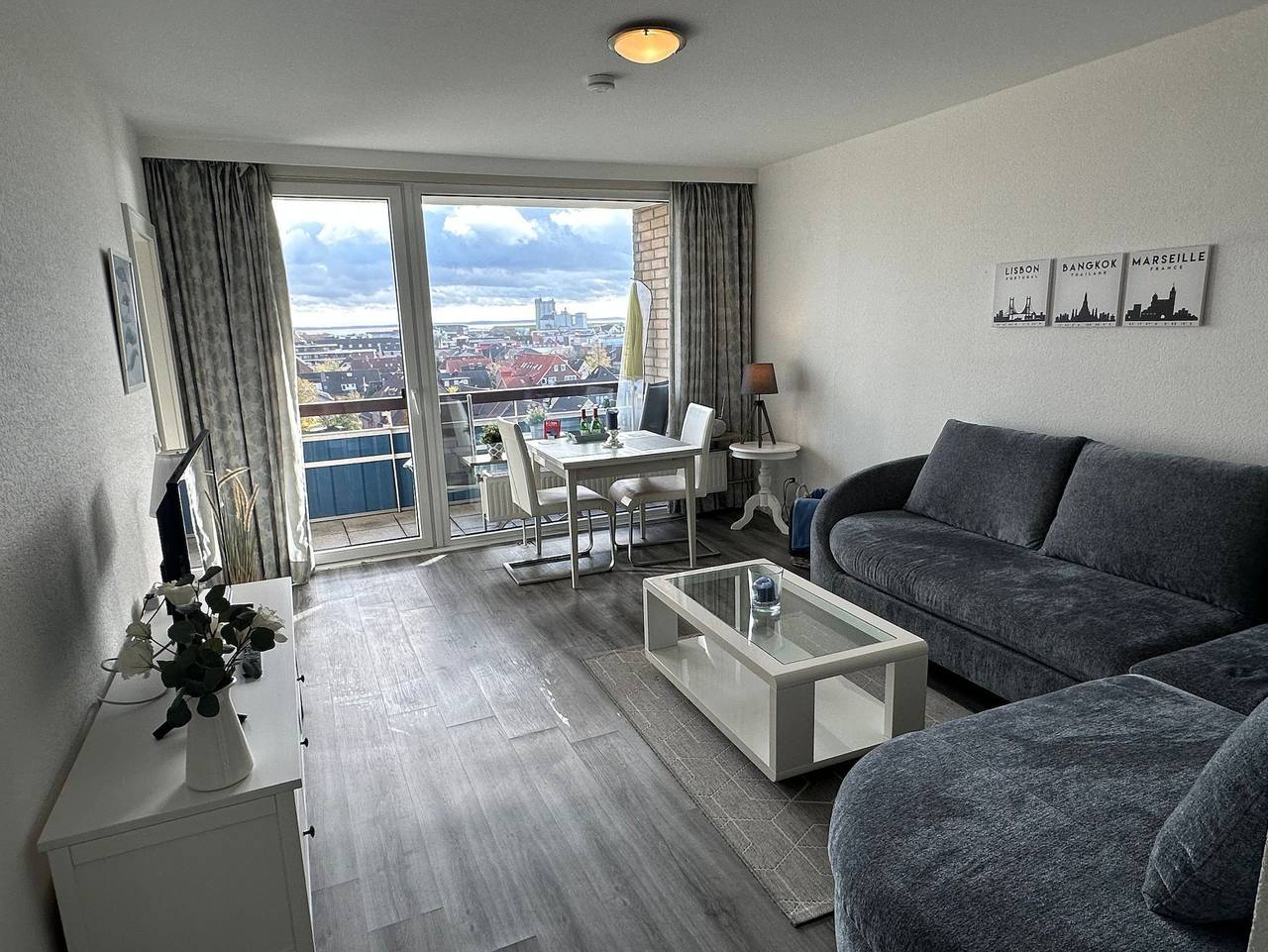 Ganze Ferienwohnung, Bue - Haus Rainer (Sm) - 701 2-Raum Balk Meerblick (Bc.a5) in Hauptstrand Büsum, Dithmarschen