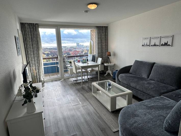 Ganze Ferienwohnung, Bue - Haus Rainer (Sm) - 701 2-Raum Balk Meerblick (Bc.a5) in Büsum, Kreis Dithmarschen