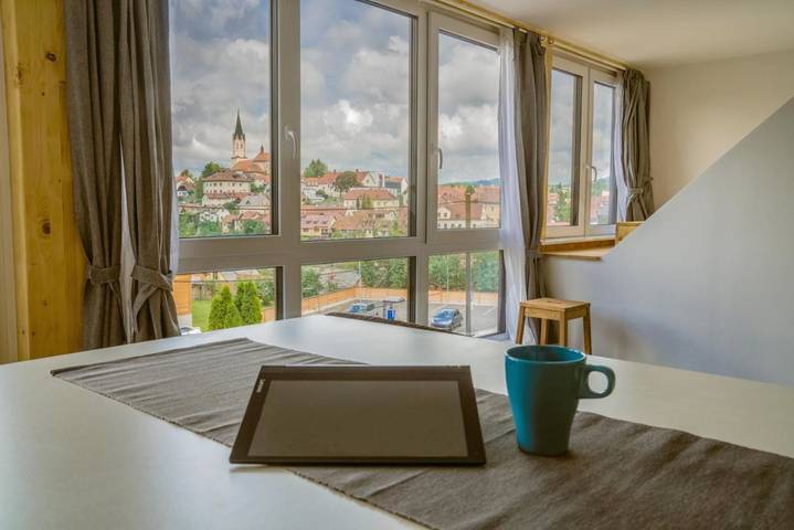Ferienwohnung für 6 Personen, mit Balkon und Ausblick