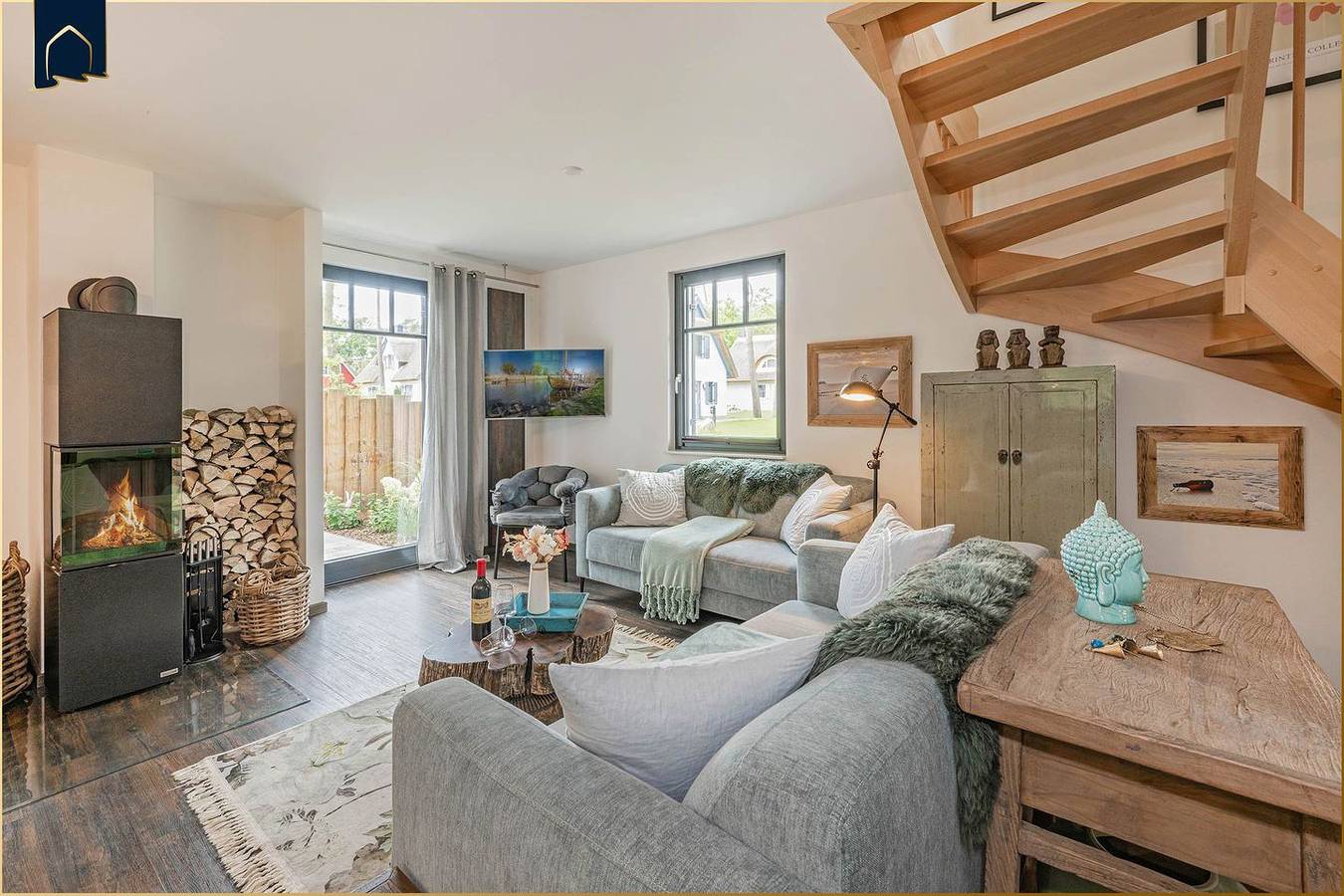 Modernes Ferienhaus im Fischerdorf mit Sauna & Garten – ländlich und ruhig auf Usedom in Zirchow, Usedom