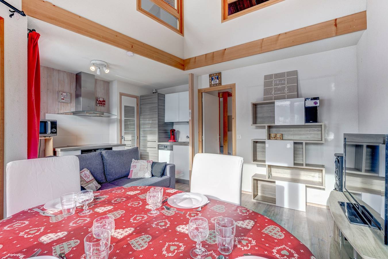 Geheel appartement, Vakantieappartement voor 6 personen met balkon in Les Gets, Les Portes du Soleil