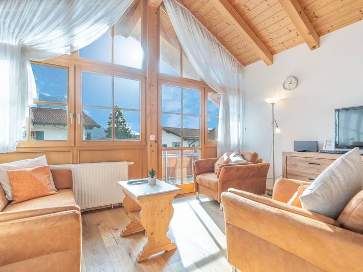 Hütte für 5 Personen, mit Balkon und Sauna sowie Garten in Grünten - 2