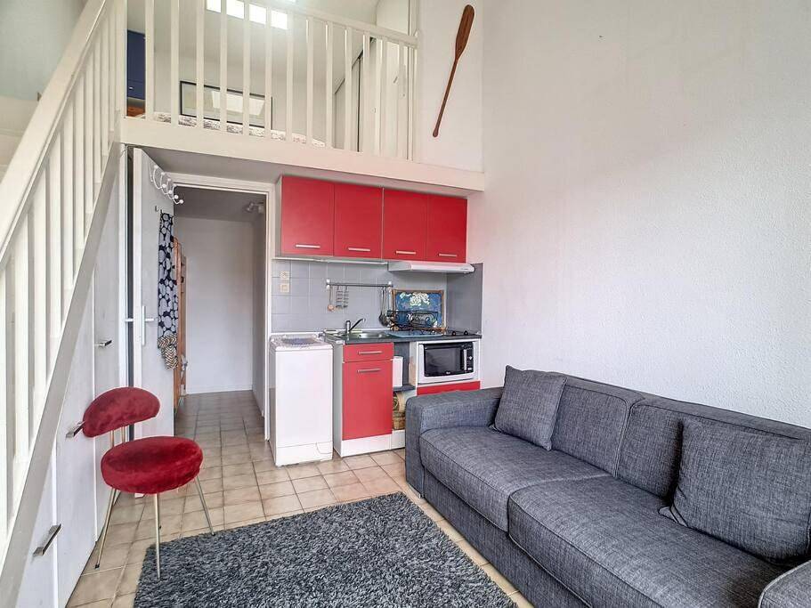 Petite maison à la plage dans résidence naturiste in Port Leucate, Leucate