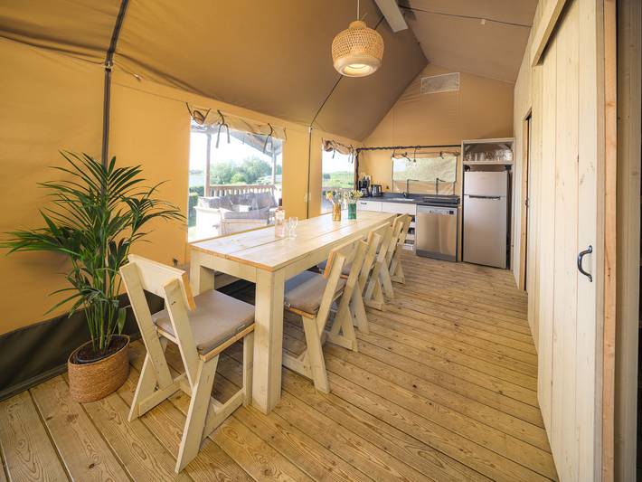 Zelt für 8 Personen, mit Terrasse und Ausblick in Zevenaar - 4