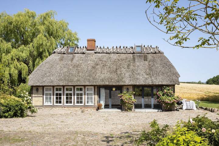 Ferienhaus für 4 Personen, mit Terrasse und Garten sowie Sauna und Ausblick in Angeln Halbinsel
