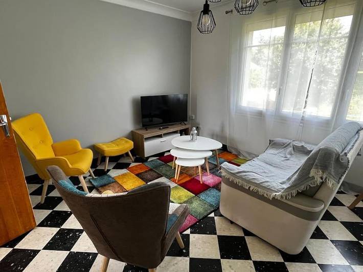 Appartement de vacances pour 7 personnes, avec Balcon ainsi que Jardin et Vue