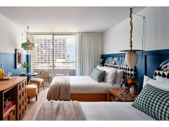 Apartamento para 4 personas, con piscina y balcón, Se admiten mascotas en Honolulu