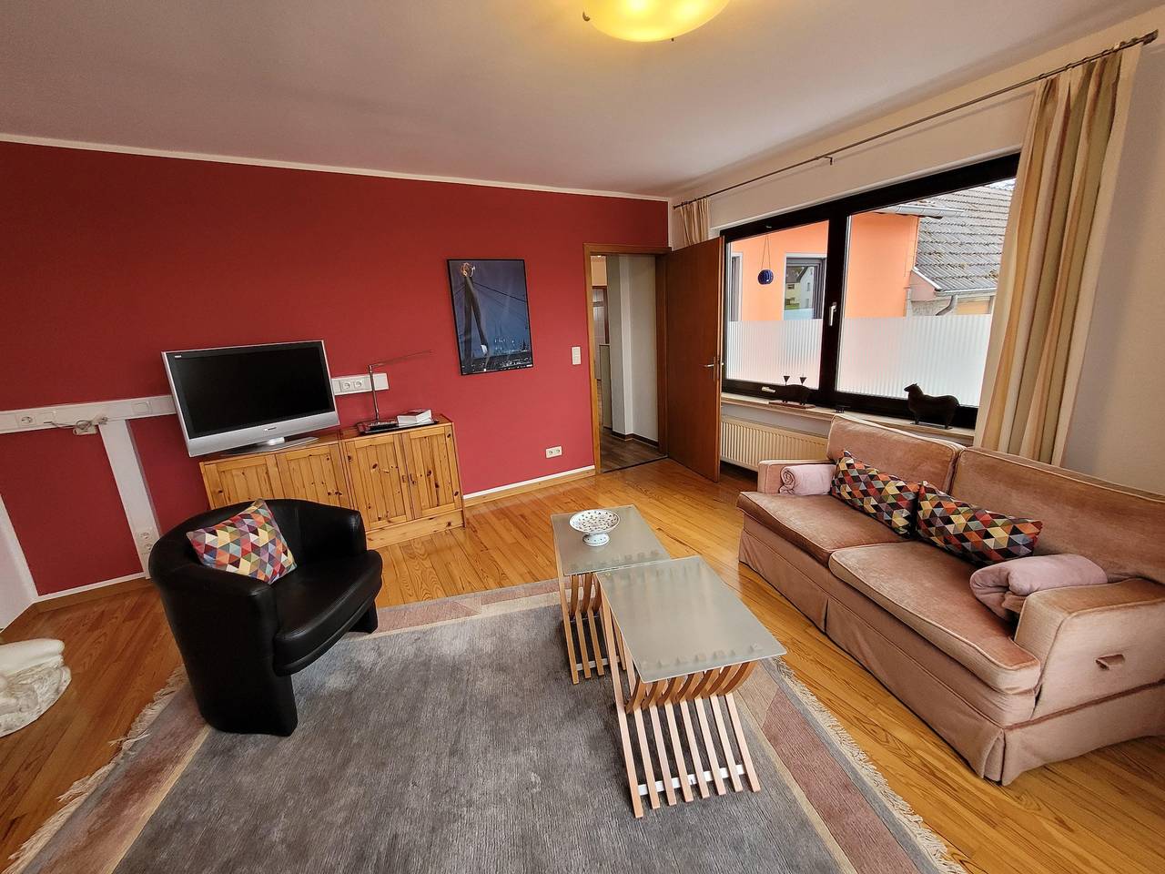 Apartamento vacacional entero, Apartamento, ducha, Wc, lado mirando al jardín in Sistig, Kall