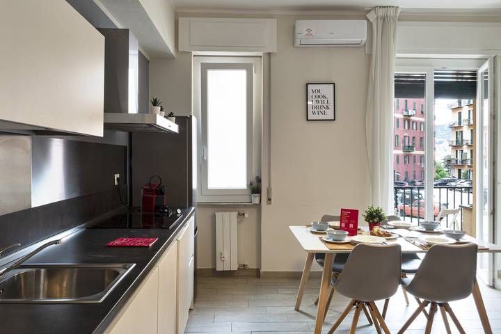 Vakantieappartement voor 8 personen, met balkon in Genua