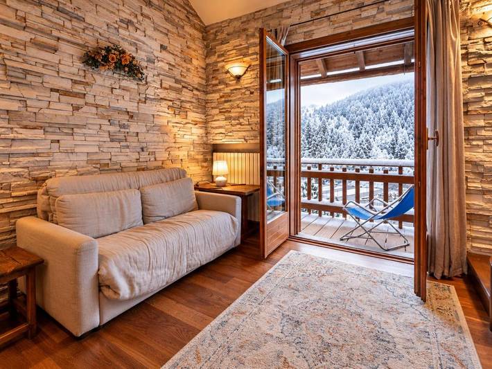 Gîte pour 6 personnes, avec Balcon et Vue dans Borgata Sestriere
