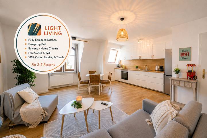 Ferienwohnung für 5 Personen, mit Balkon - 1