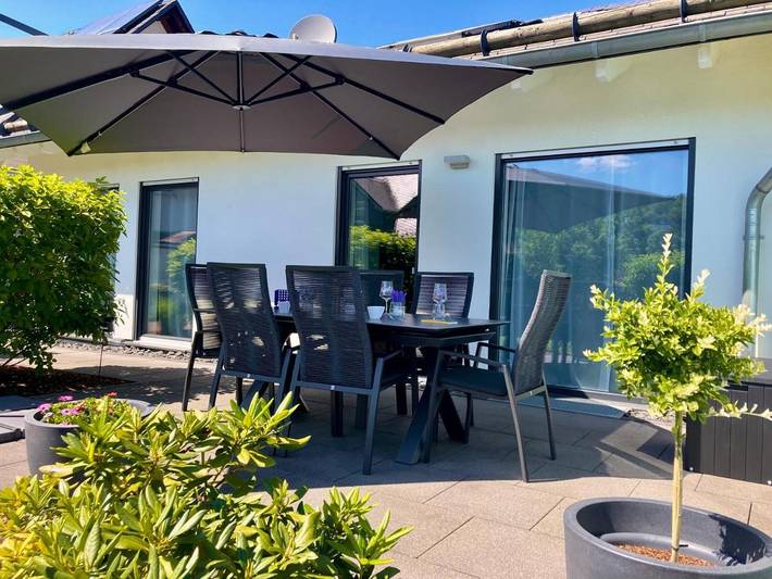 Ferienhaus für 6 Personen, mit Terrasse und Garten sowie Ausblick in Bad Salzig