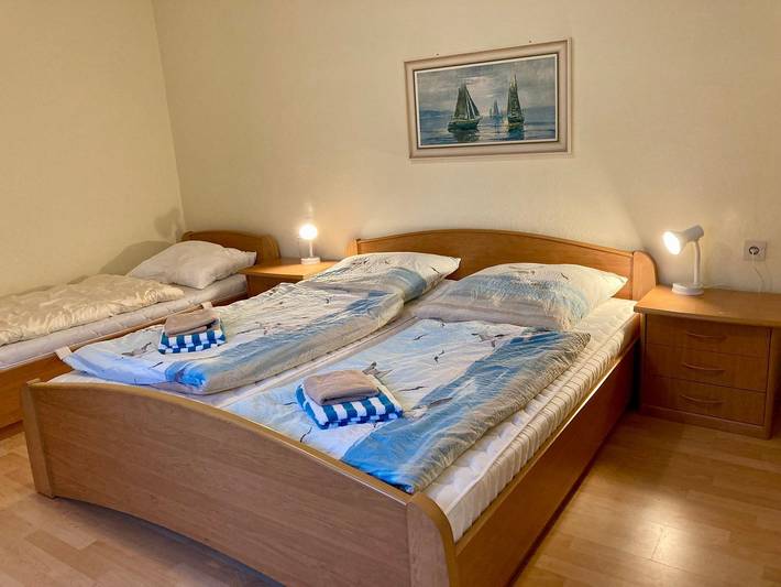 Ferienwohnung für 3 Personen, mit Garten und Sauna sowie Pool, mit Haustier auf Wangerooge