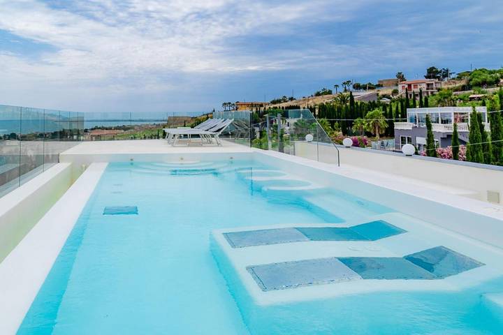 Ferienwohnung für 3 Personen, mit Garten und Pool sowie Ausblick in Licata - 3