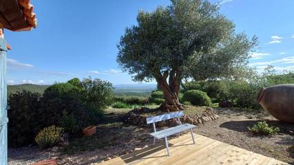 Maison d’hôte pour 3 personnes, avec vue ainsi que jardin et piscine à Llauro