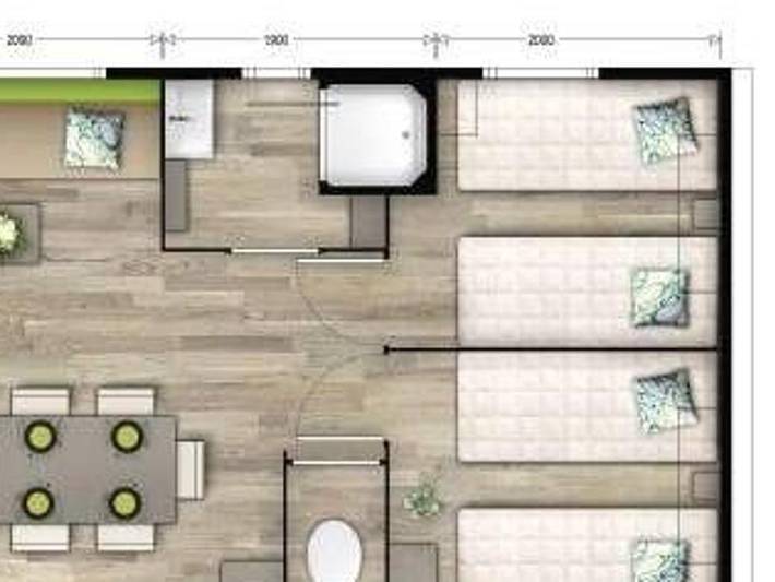 Mobil home pour 6 personnes, avec bassin pour enfant à Isigny-sur-Mer - 3