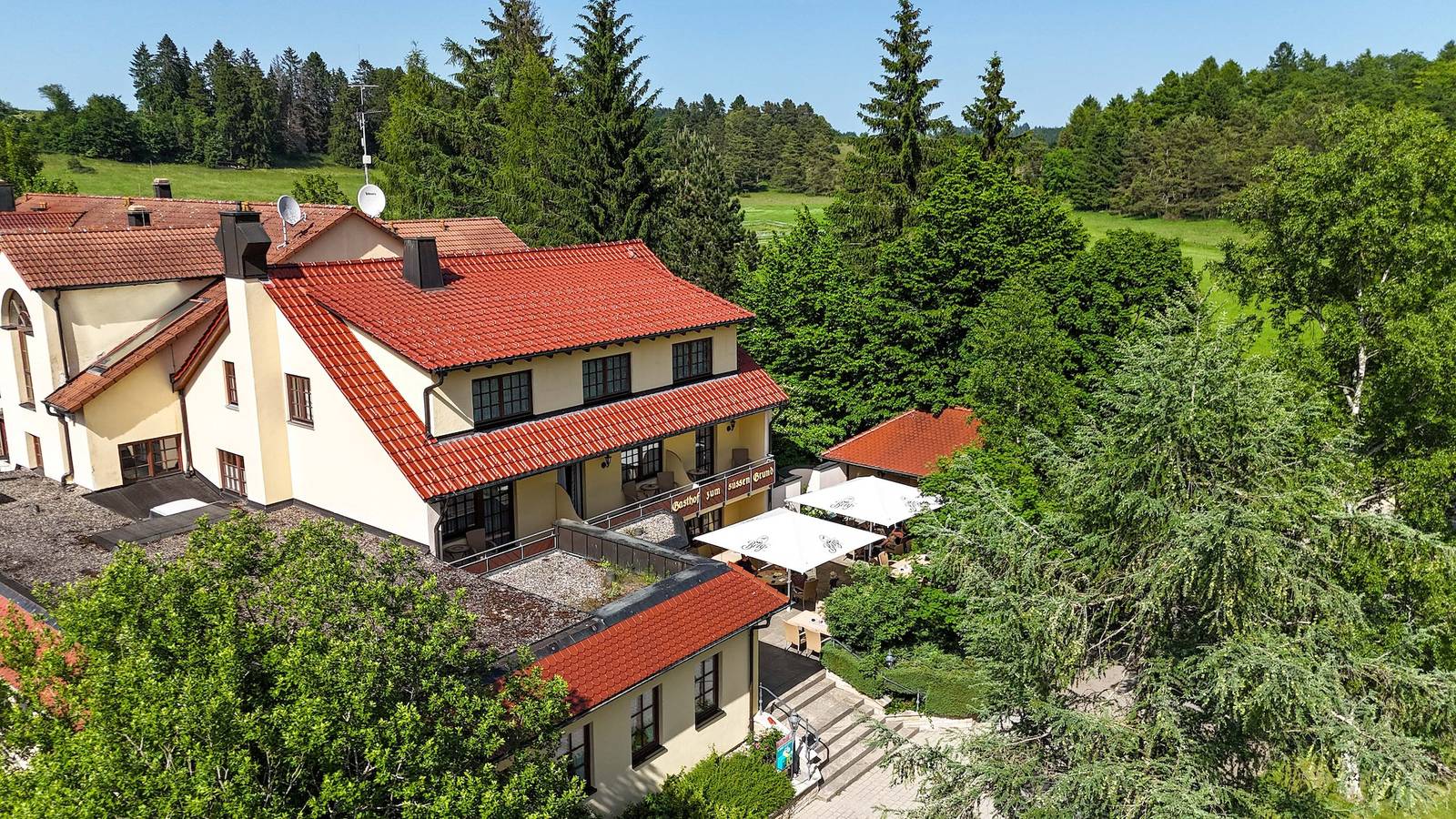 Hotel Gasthof Süßer Grund - Doppelzimmer mit Terrasse in Albstadt, Neckar-Alb