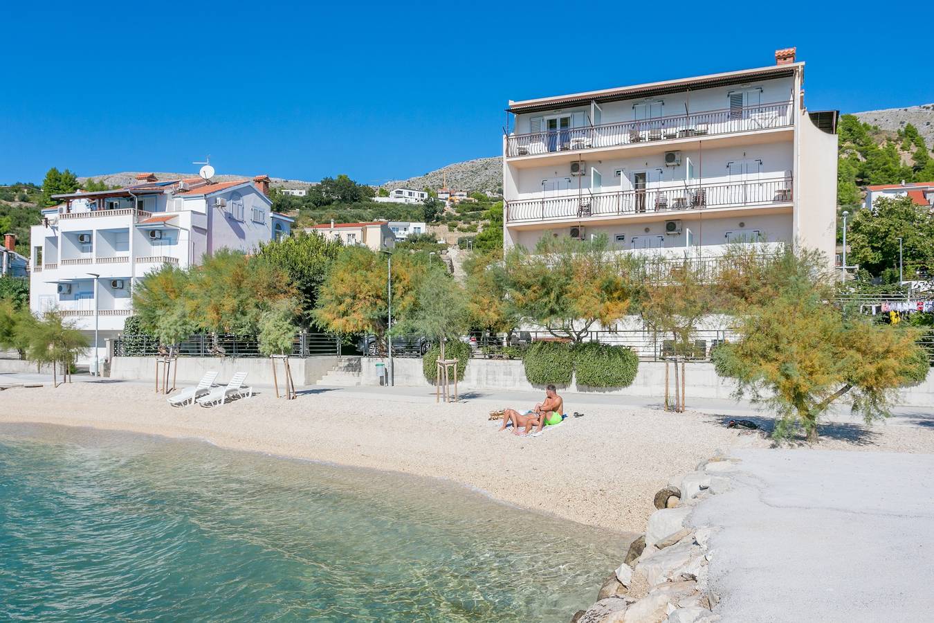 Ganze Wohnung, 1-Zimmer-Ferienwohnung am Strand Podstrana, Split A-13725-a in Podstrana, Split-Dalmatien