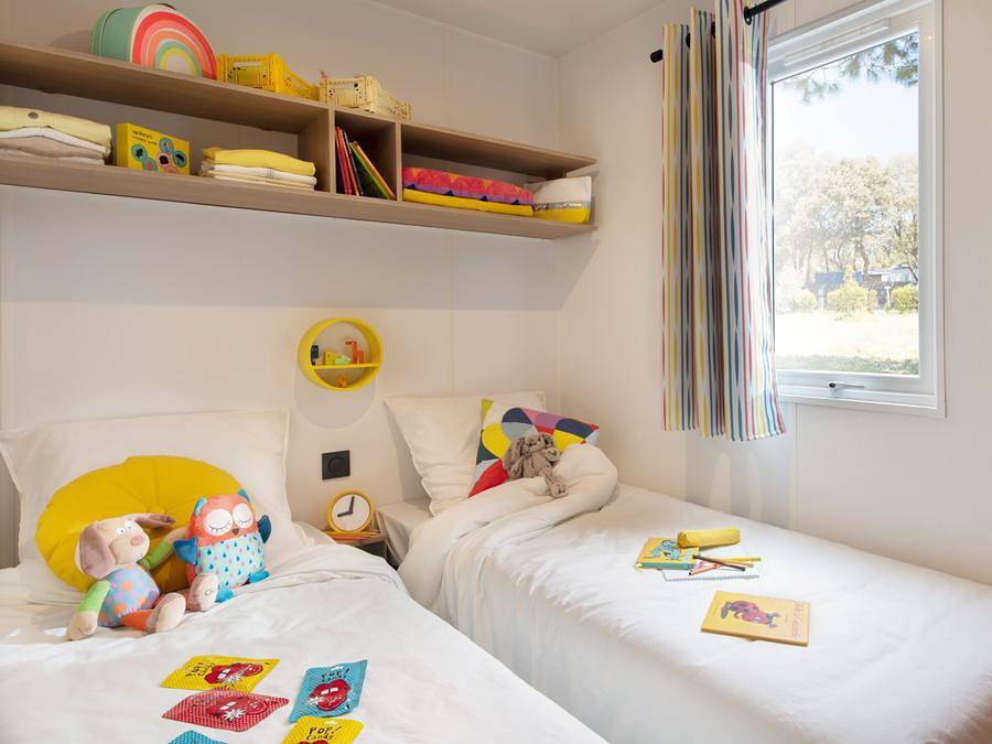 Camping Lou Pantai - Mobilheim 4 personen - Lodge Bois Confort (Sonntag/Sonntag) in Le Pradet, Toulon Region