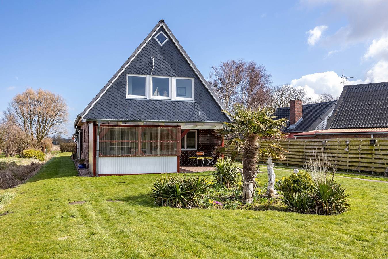 Ferienhaus „Kapitänsstuv“ mit privater Terrasse, Garten und Wlan in Kaiser-Wilhelm-Koog, Nordseeküste