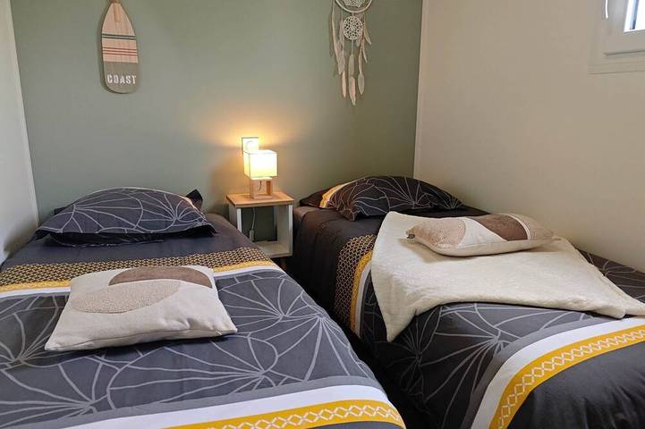 Appartement entier, Résidence Belle Plage: Chalet "Jolie Voile" à 300m de la plage du débarquement Gold Beach in Asnelles, Côte de Nacre