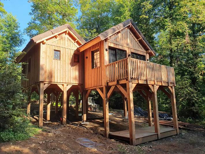 Chalet pour 2 personnes, avec Terrasse et Jardin