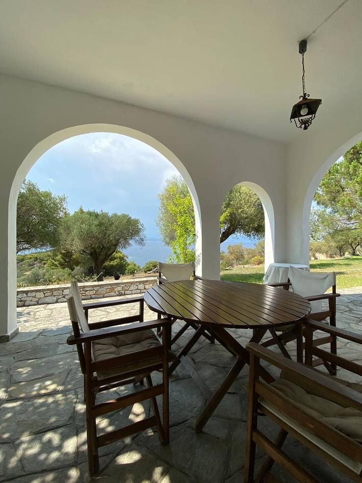 Ganze Wohnung, Apartment mit Terrasse direkt am Meer, Wifi | Ormos Panaghias, Chalkidiki in Lagonisi, Ormos Panagias