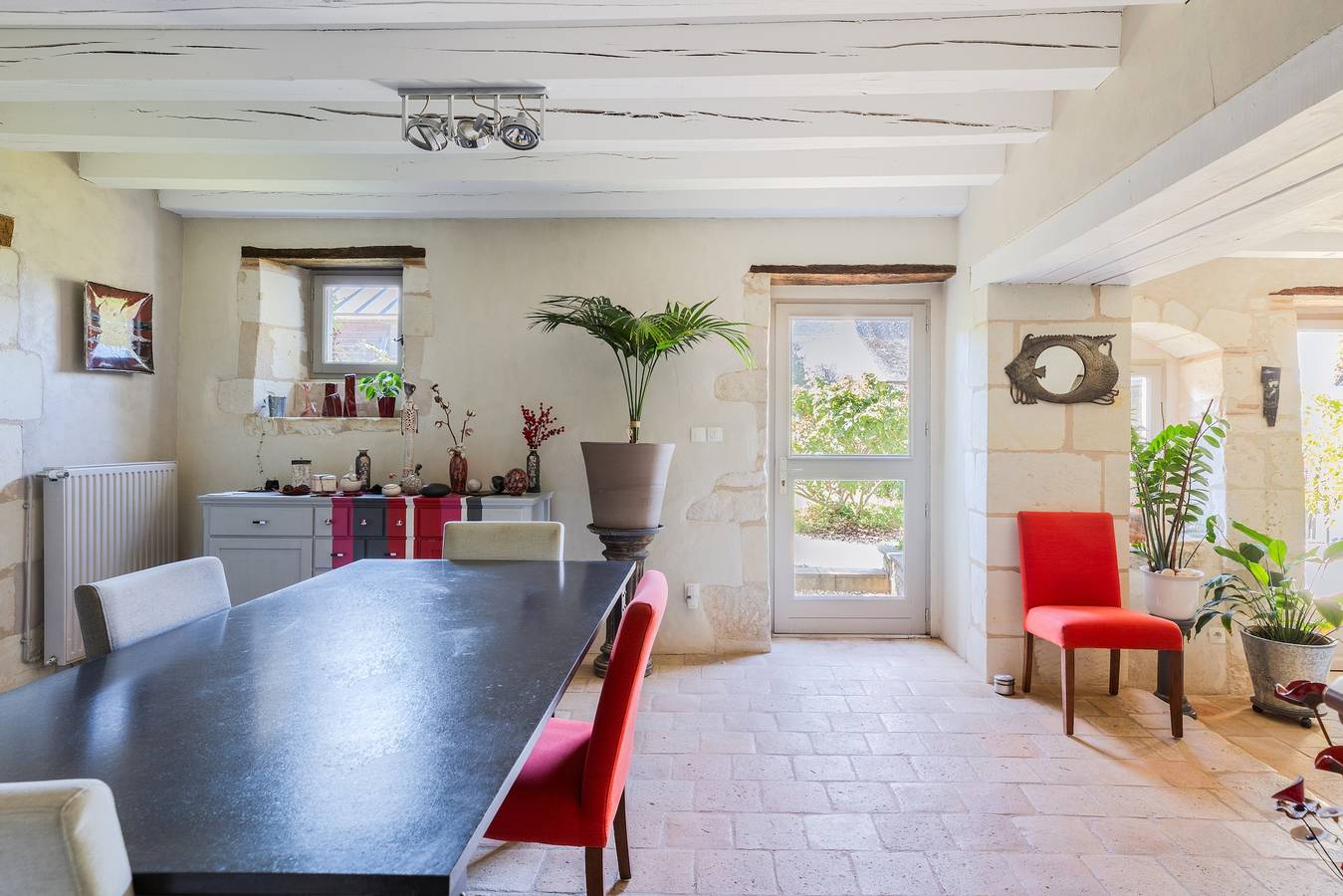 Bed & Breakfast 'Destination Paisibleue' mit gemeinsamer Terrasse, gemeinsamem Garten und Wlan in Tavant, Loire-Tal