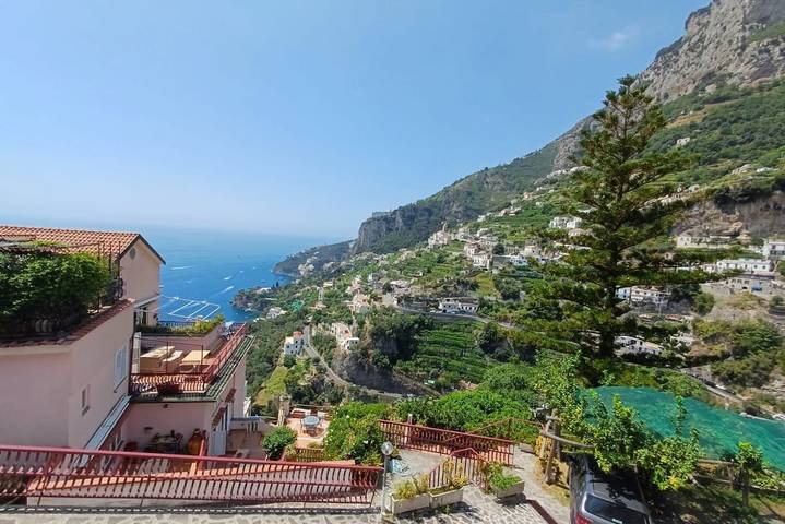 Ganze Wohnung, Ferienwohnung für 3 Personen mit Meerblick in Spiaggia Duoglio, Amalfi