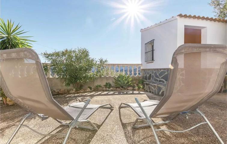 Casa de vacaciones para 4 personas, con vistas al lago y terraza en Pueblos Blancos