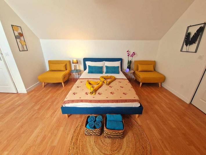 Chambre d’hôte pour 3 personnes, avec jardin