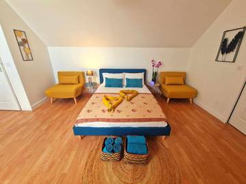 Chambre d’hôte pour 3 personnes, avec jardin dans Boissy-le-Châtel