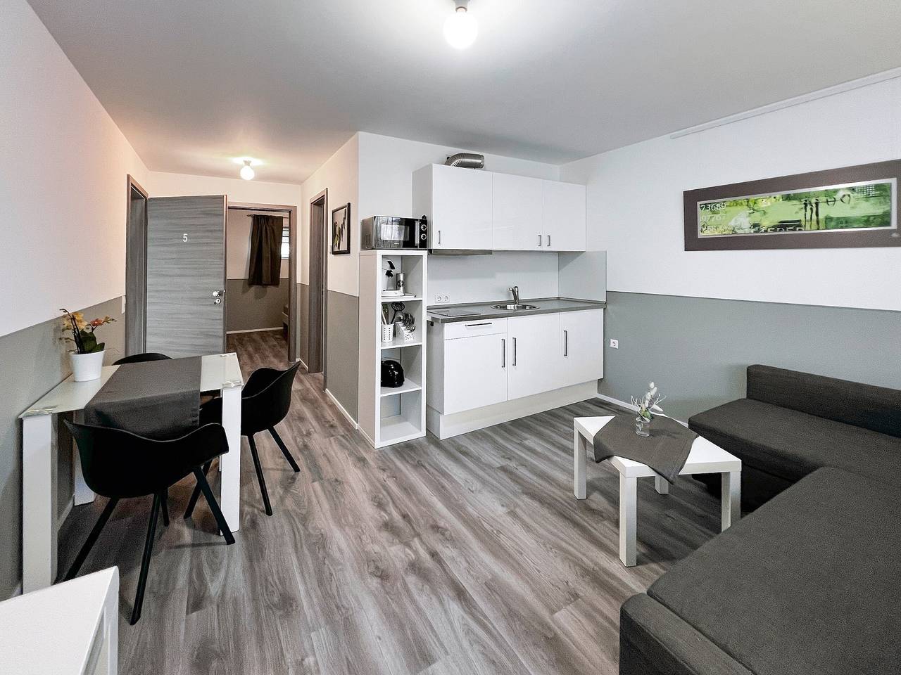 Ganze Wohnung, Apartment 5 im Aachapart - mit dem schönsten Blick auf die Aach, den Hohentwiel und das Rosenegg in Rielasingen-Worblingen, Hegau