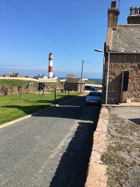 Log cabin for 2 people, with ocean view, child-friendly in Aberdeenshire