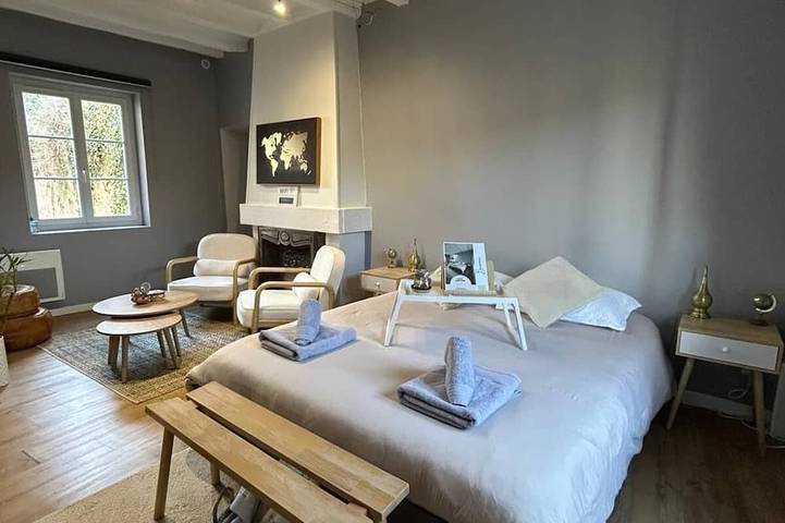 Appartement de vacances pour 2 personnes, avec jardin et terrasse à Saumur