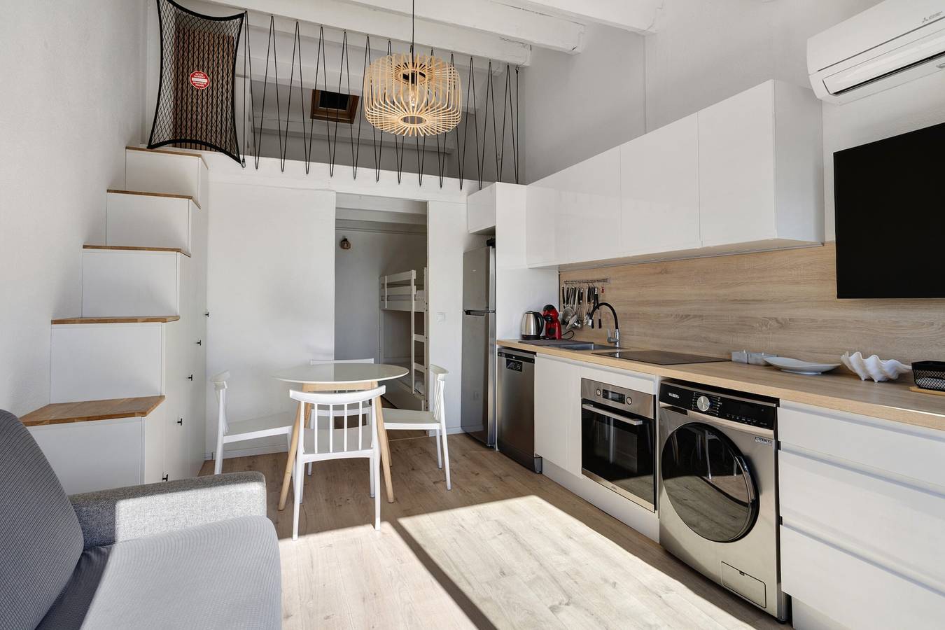 Estudio entero, Apartamento 'Studio Plage et Village' con vistas al mar, piscina compartida y aire acondicionado in Le Barcarès, Côte d'Améthyste